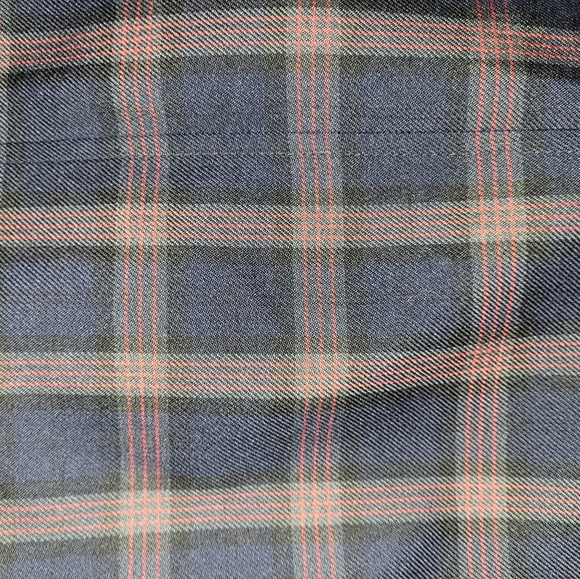 QMack 2pc Navy/Black/Red Plaid Blazer w/Matching Mini Pleated Skirt, Small - Picture 7 of 8